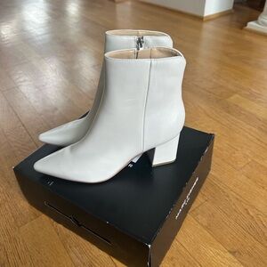 Marc Fisher Ivory Ankle Booties
